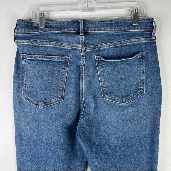 Old Navy Jeans Women's 14 Plus Size Blue Rockstar Super Skinny High Rise Pockets - Picture 7 of 9